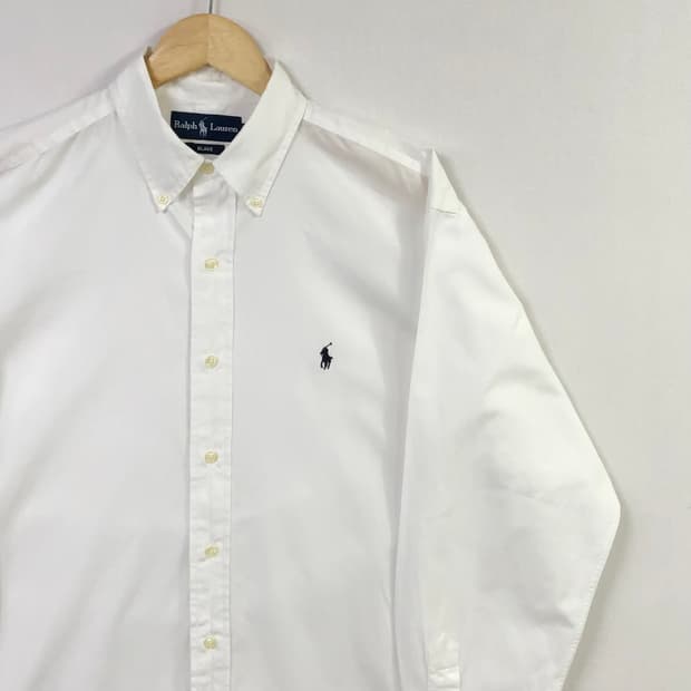 XL  폴로 블레이크 화이트 셔츠
