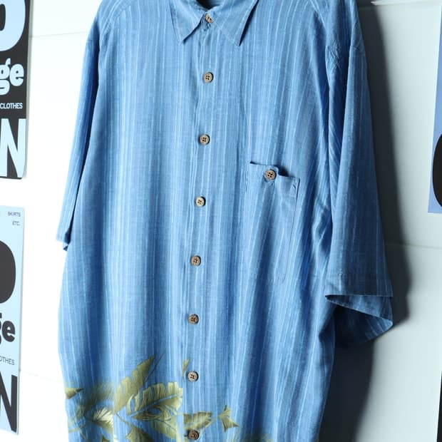 (2XL-4XL) 브랜드빈티지 반팔셔츠 남방 USA 야자수-H34058