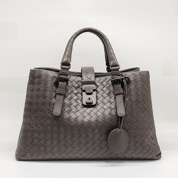 보테가베네타 인트레치아토 매쉬 로마백 그레이