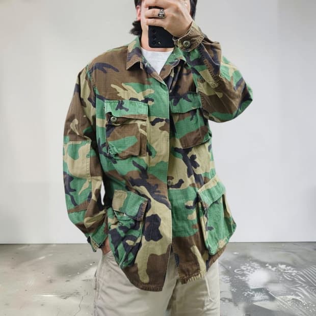 미군 립스탑  BDU 야상 자켓 M0760