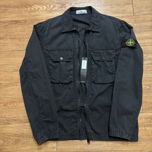 스톤아일랜드 올드이펙트 21fw 블랙 L