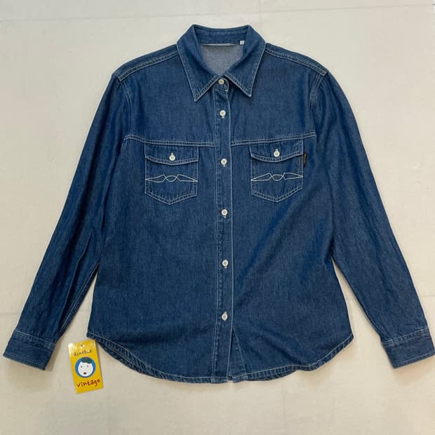 90s 몽벨 winds 데님셔츠 