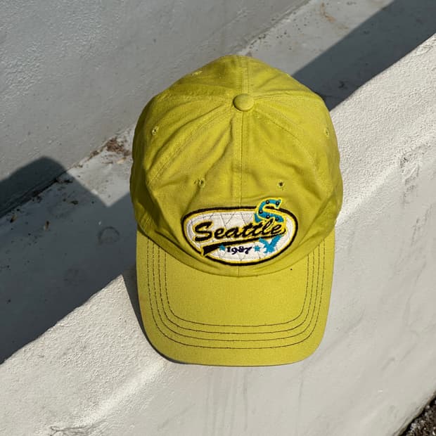 [M-L] 크리스찬 다니엘 시애틀 옐로우 캐주얼 볼캡 모자