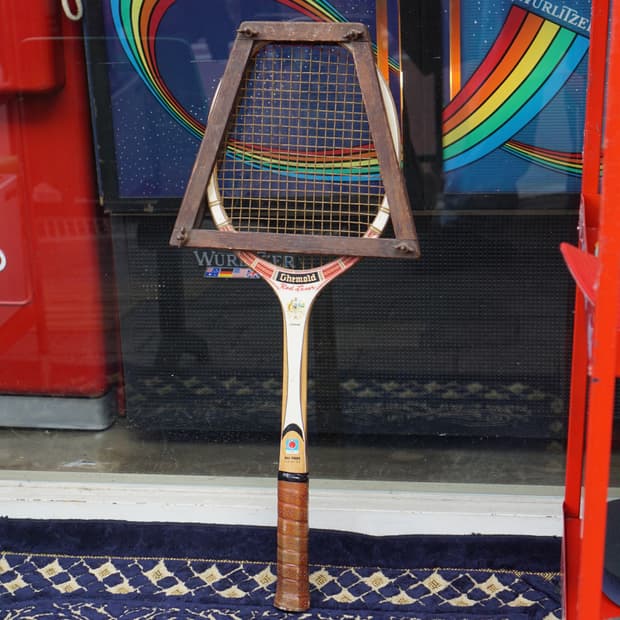 빈티지 소품 USA 우드 테니스 라켓 