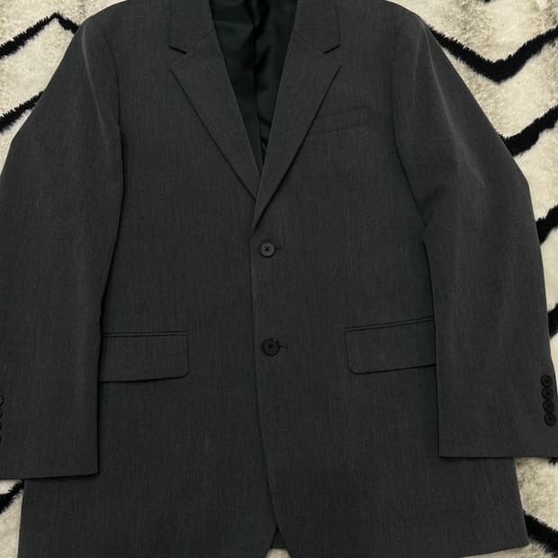 [실측2XL]무신사스탠다드 오버핏 블레이저/미디엄그레이