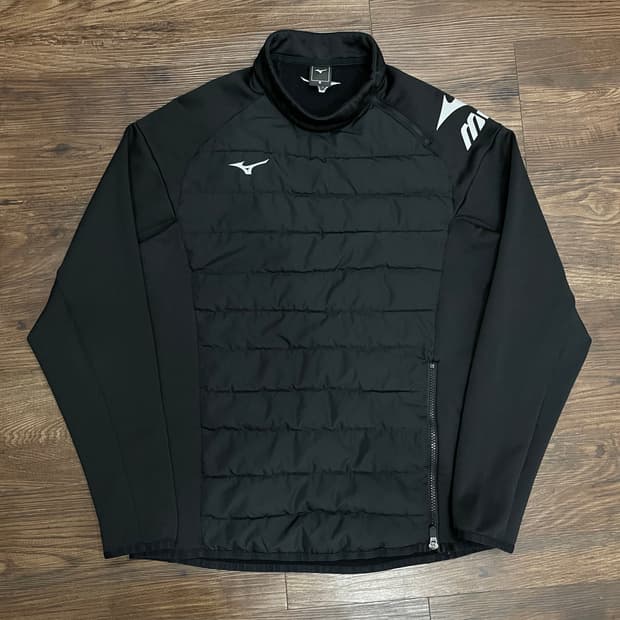 미즈노 MIZUNO 기모 패딩 피스테 웜업 블랙