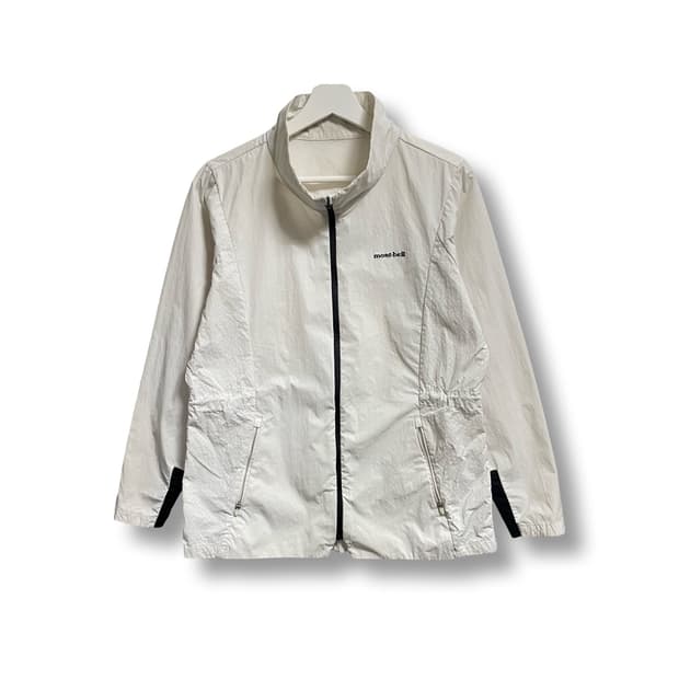[M] 몽벨 화이트 경량 바람막이 자켓