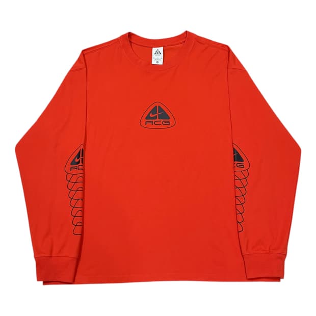 나이키 NRG ACG 시즈널 렁스 롱슬리브 피칸테 레드 2XL