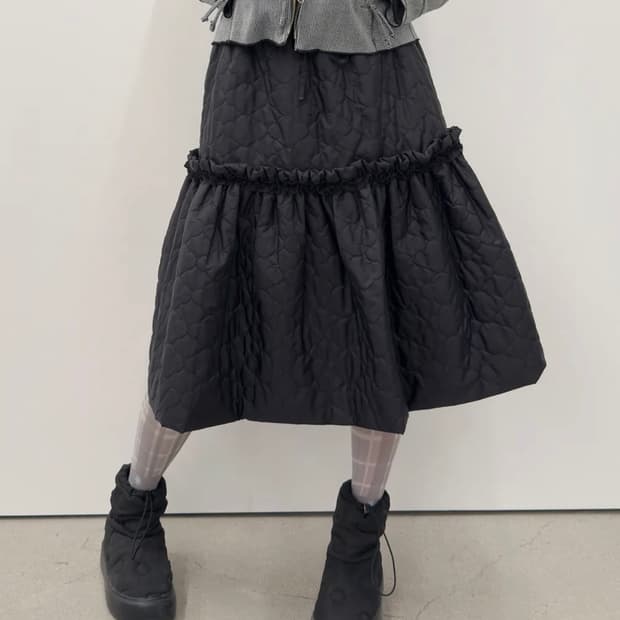 (새 상품) 타입서비스 퀄티드 패딩 스커트 Quilted