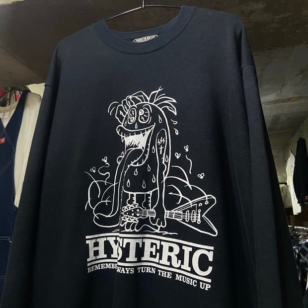 Hysteric Glamour 히스테릭 글래머 SBM 크레이지 맨투맨 