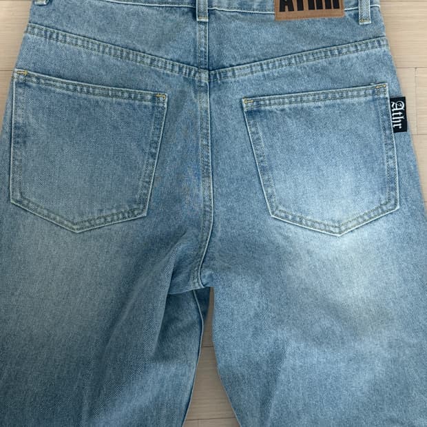 앤디아더 세미 스트레이트 데님진 블루