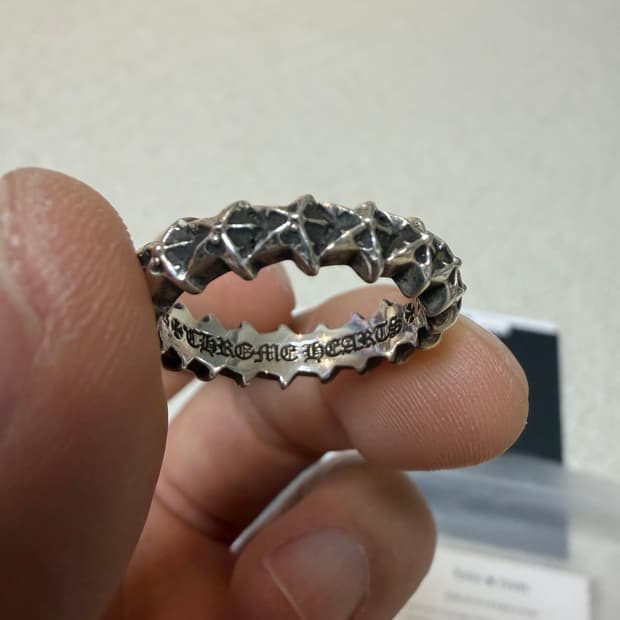 [US9, 한국19호] 크롬하츠 타이니 5포인트 스타 밴드링