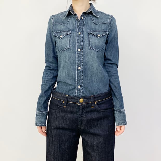 랄프 로렌 웨스턴 데님 셔츠