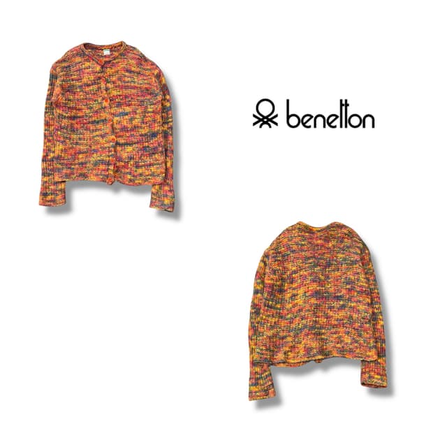  베네통 레인보우 가디건 y13873
