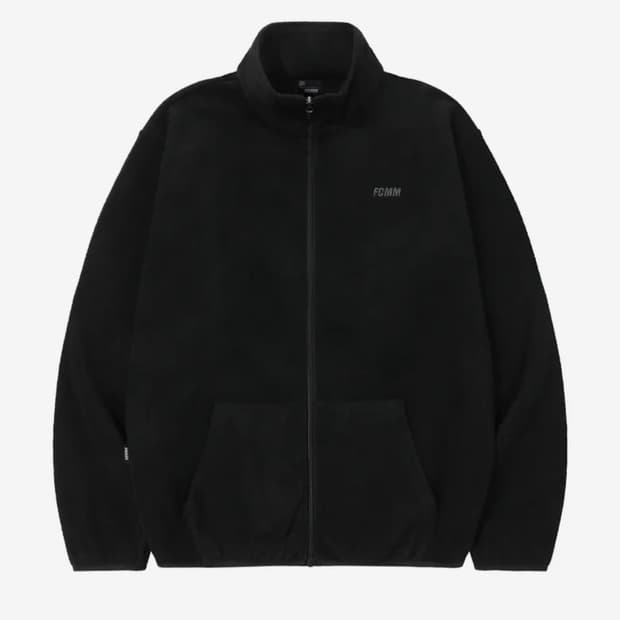 fcmm 스탠다드 플리스 집업 자켓 블랙