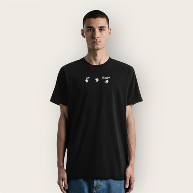 .L/ 오프화이트 신형 로고 프린팅 반팔