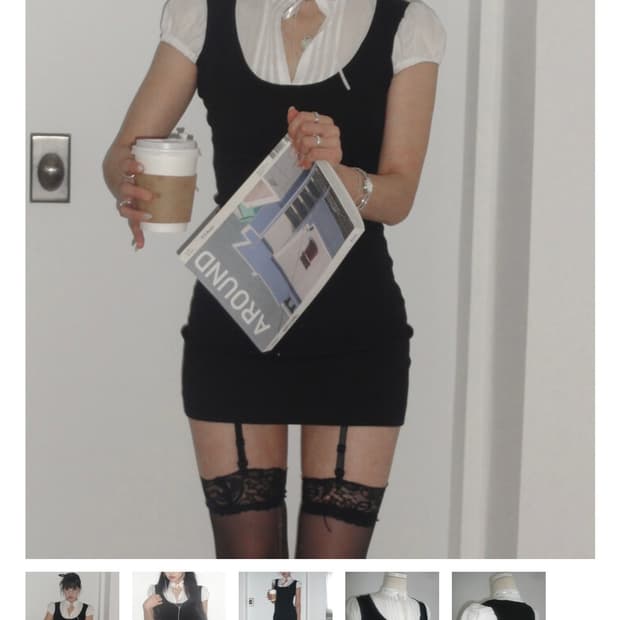 엔젤넘버555 이터널 걸후드 드레스 원피스 엔넘파 베이비메탈클럽