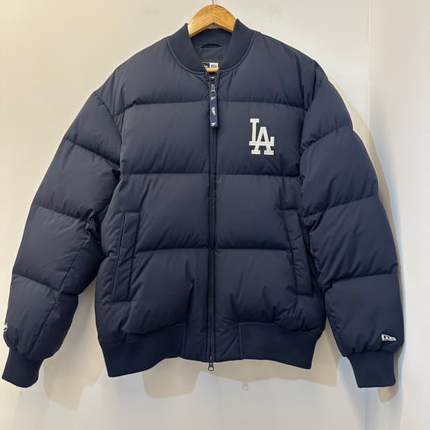 100) 뉴에라 LA 네이비 오리털 숏 패딩 점퍼