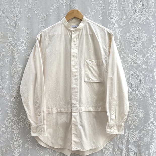 유니클로 질샌더 수피마코튼 스탠트카라 셔츠