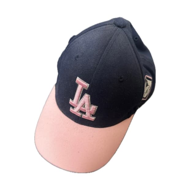 MLB 핑크 네이비 모자