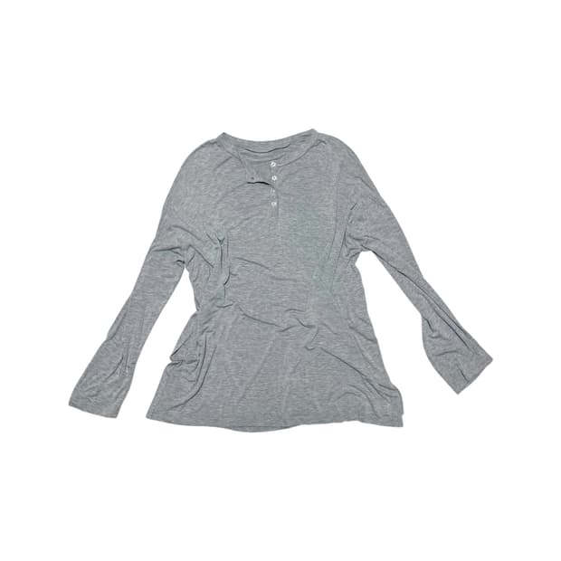 Summer Burton Henley Neck Top_Gray