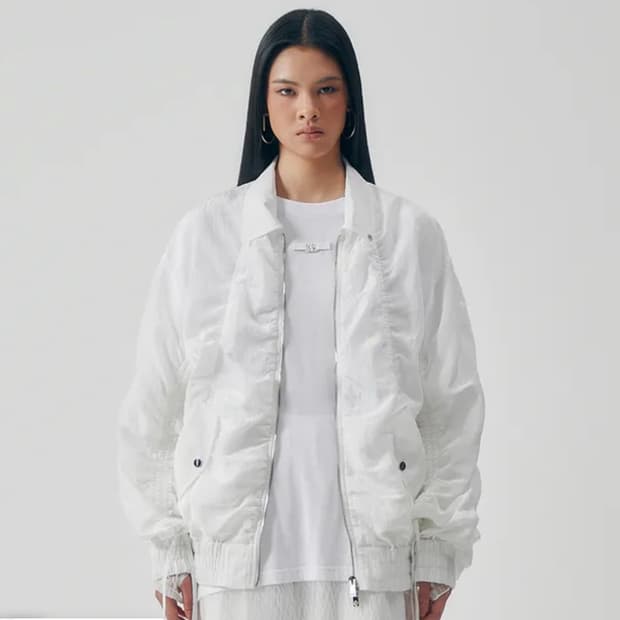 트리밍버드 airy sheer shirring jumper