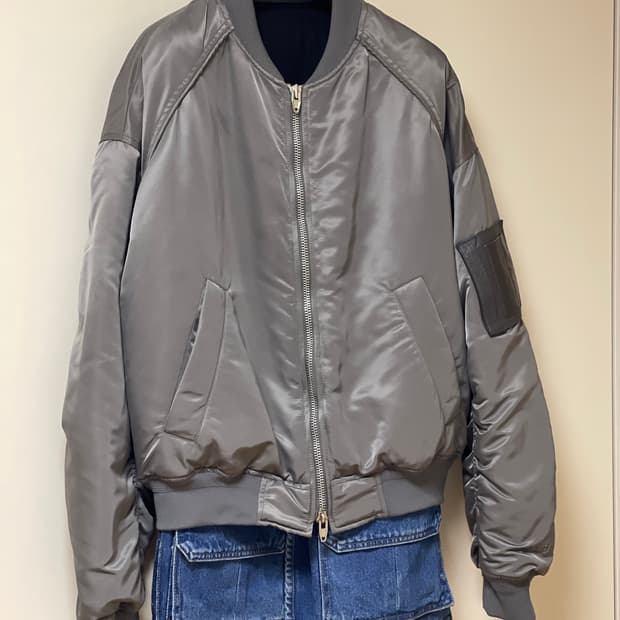 준지 데님 봄버 쟈켓 