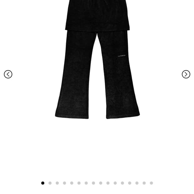 지초이 26-001 벌스데이 에디션 슬림 레이어드 팬츠 (블랙)