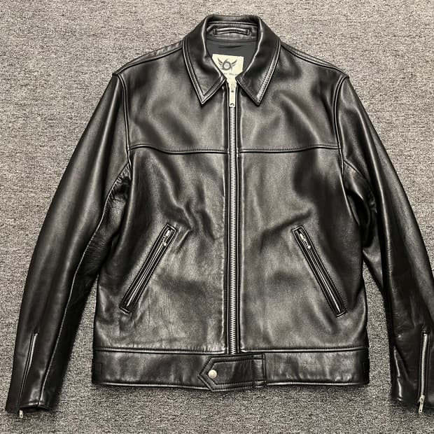 [95~100] 666 소가죽 라이더자켓