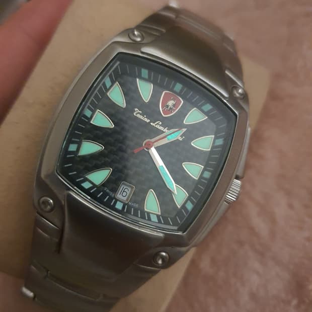 람보르기니 빈티지 스퀘어 시계