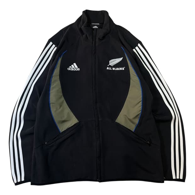 아디다스 올 블랙 플리스 집업 자켓