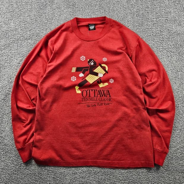 90's USA 스크린스타베스트 싱글스티치 롱슬리브 (XL)/ 11134