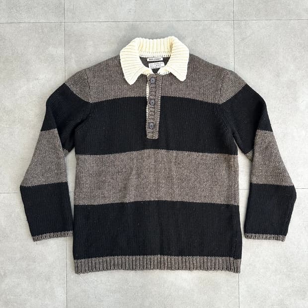 아워레가시 빅피케 스트라이프 니트