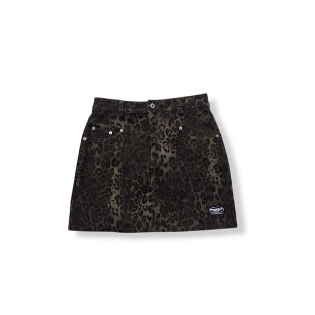 MAGPIEROBIN 맥파이로빈 레오파드 미니스커트 치마