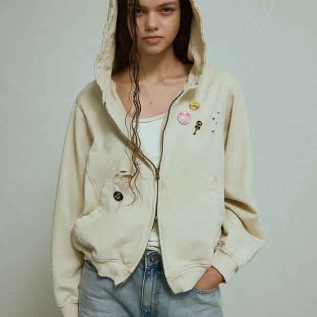 wknd project 데미지 투웨이 후드