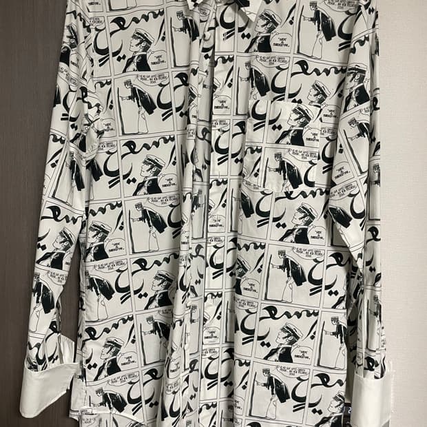 랑방 남성 카툰 셔츠