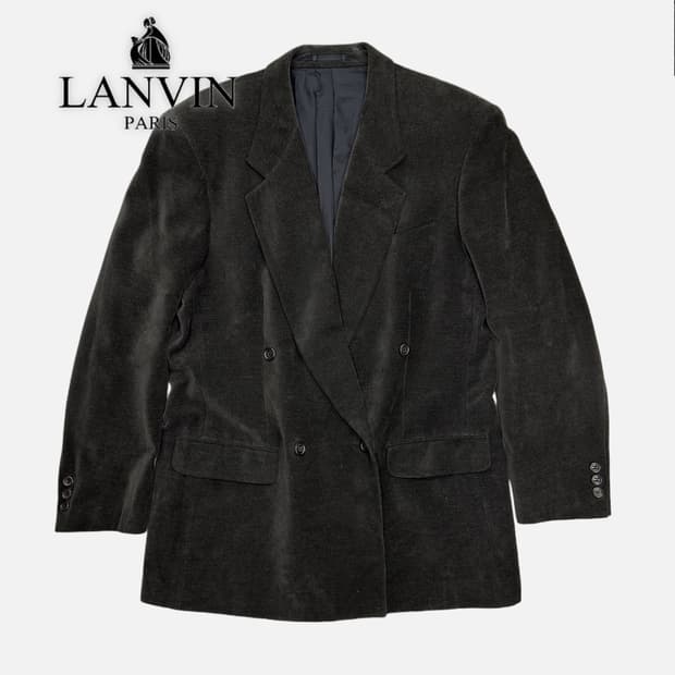 LANVIN wool blend khaki blazer