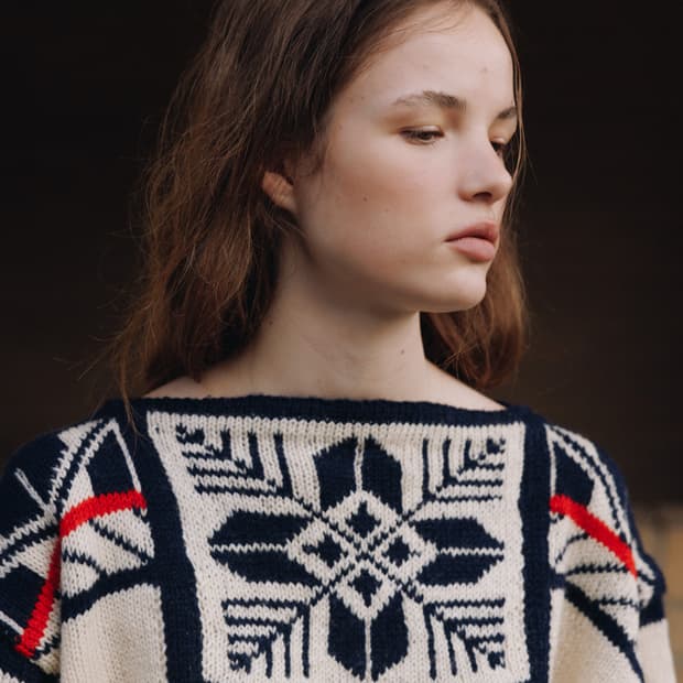 파르벵 luster snow knit 