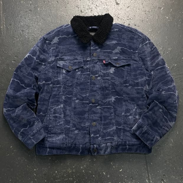 100 리바이스 카모 쉐르파 자켓 