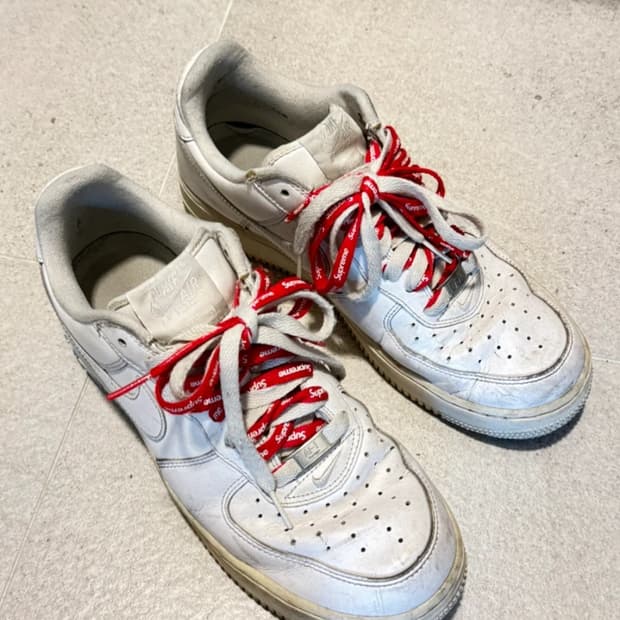 에어포스 슈프림 로우 화이트 270