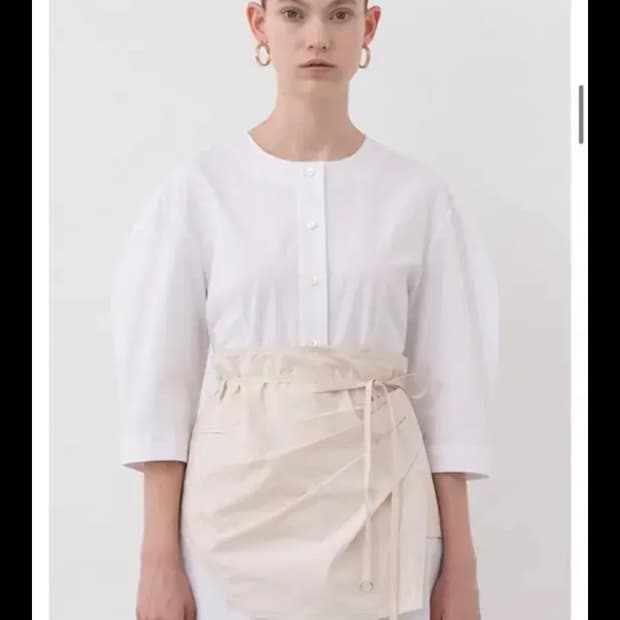 문탠 레이어드 탑 스커트 뷔스티에 코튼탑