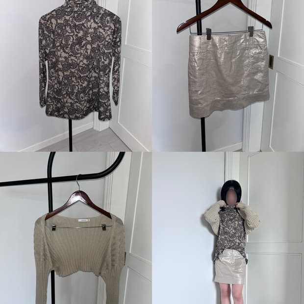 Paisley Turtleneck Top / 빈티지 페이즐리 터틀넥