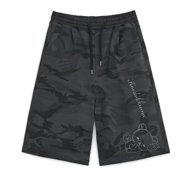 허그유어스킨 Camo Korilakkuma bermuda pants