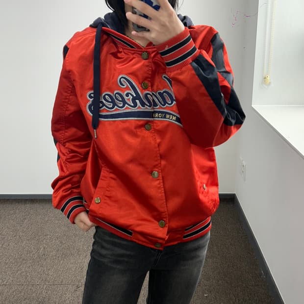 Mlb 엠엘비 양키스 로고 오렌지 야구점퍼