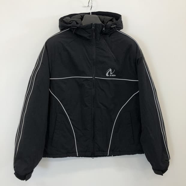 NERDY 널디 파이핑 푸퍼후드점퍼 S 90-95