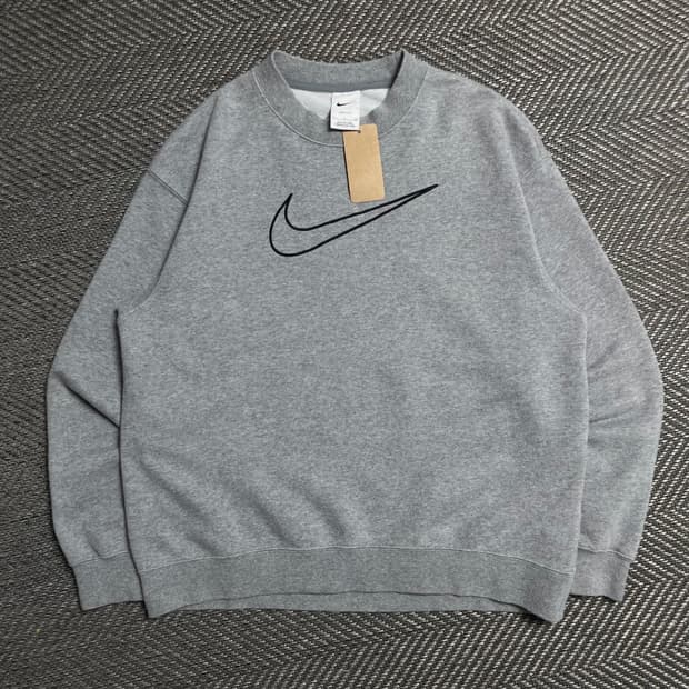 나이키 빅스우시 로고 그레이 스웻 맨투맨o 5198