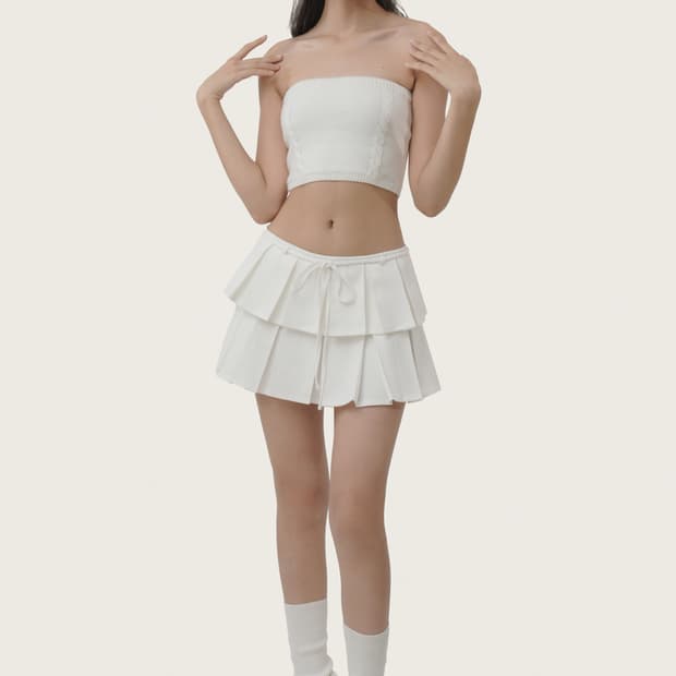 미개봉) 클리시어 츄츄 튜브탑 화이트