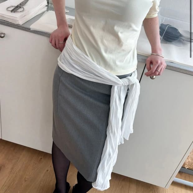 브리즈아카이브 보트넥 하프 티셔츠 (버터)