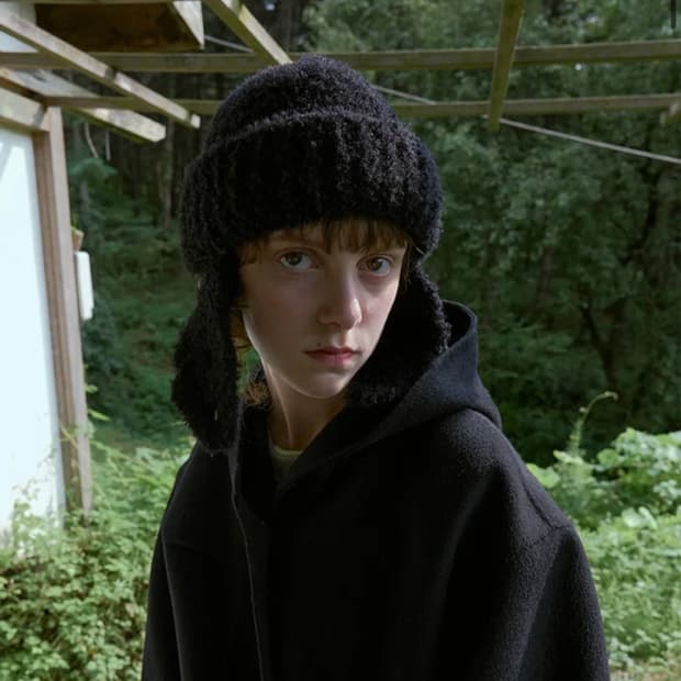 엔조블루스 부클 이어머프 비니 군밤모자 블랙