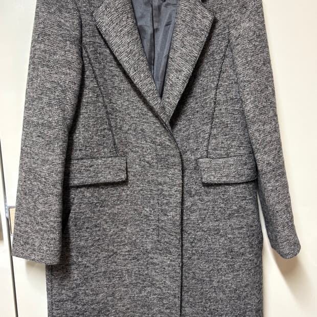 나이스클랍 회색 모직 코트 M 55